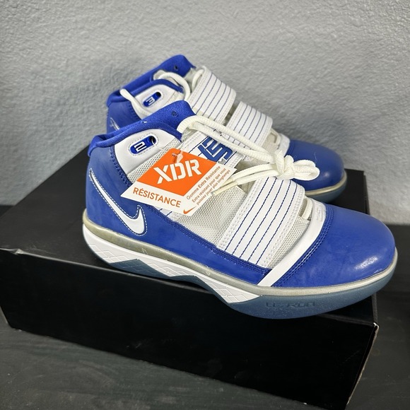 Nike Zoom LeBron Soldier 3 367185-114 Royal-White Women's Basketball Sneaker 7.5